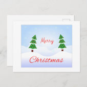 Carte Postale Joyeux Noël et une bonne année ! (Devant / Derrière)