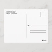 Carte Postale Joyeux Noël Etoiles rustiques et lumières sur le b (Dos)