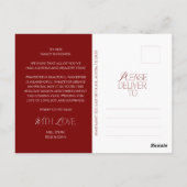 Carte Postale Joyeux Noël Famille Photo, Moderne Élégant (Dos)