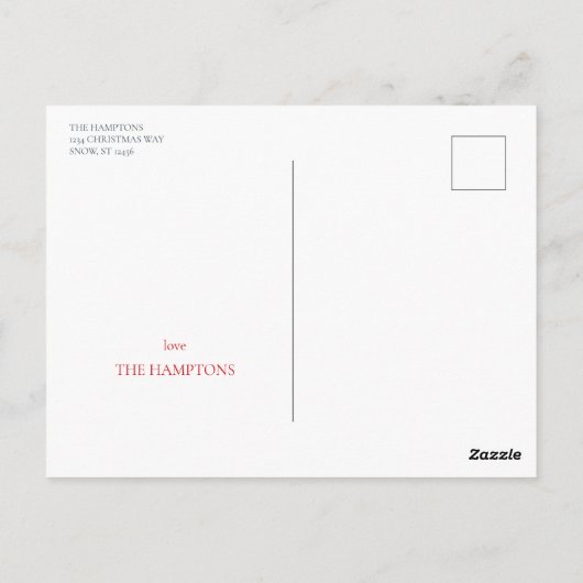 Carte Postale Joyeux Noël Faux Gold Parties scintillant Photo (Dos)