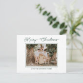 Carte Postale Joyeux Noël Festif Et Lumineux (Debout devant)