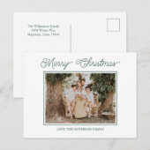 Carte Postale Joyeux Noël Festif Et Lumineux (Devant / Derrière)