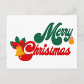 Carte Postale Joyeux Noël Groovy (Devant)