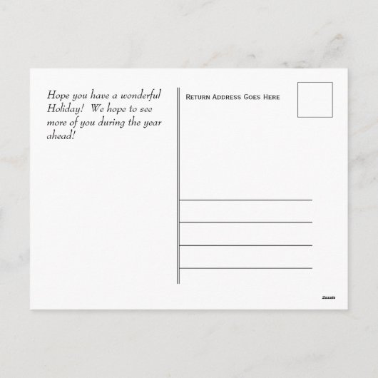 Carte postale Joyeux Noël - HAMbWG (Dos)