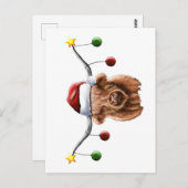 Carte Postale Joyeux Noël Hielan Coo (Devant / Derrière)