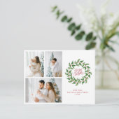 Carte Postale Joyeux Noël | Holly Berries | 3 Photos Vacances (Debout devant)