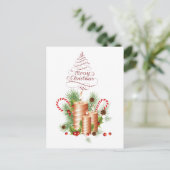 Carte Postale Joyeux Noël Invitation PostCard (Debout devant)