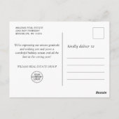 Carte Postale Joyeux Noël JOIE Salutation d'entreprise (Dos)