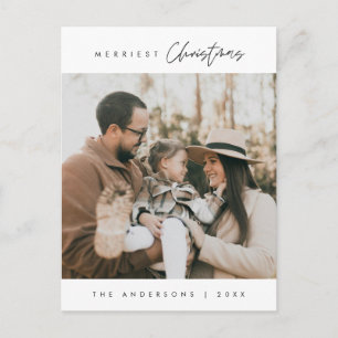 Carte Postale Joyeux Noël Joyeux Photo de famille