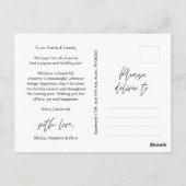 Carte Postale Joyeux Noël Joyeux Photo de famille (Dos)