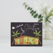 Carte Postale JOYEUX NOËL | Joyeux Vacances Mi-Siècle Moderne (Debout devant)