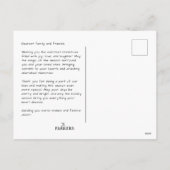 Carte postale Joyeux Noël Lettre main décontractée (Dos)