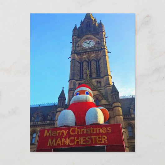 Carte postale Joyeux Noël Manchester (Devant)