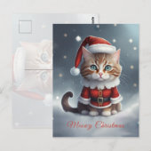 Carte Postale Joyeux Noël ~ Meow ^-^ (Devant / Derrière)