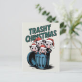 Carte Postale Joyeux Noël mignon Ratons (Debout devant)