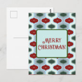 Carte Postale Joyeux Noël Mod Rétro (Devant / Derrière)