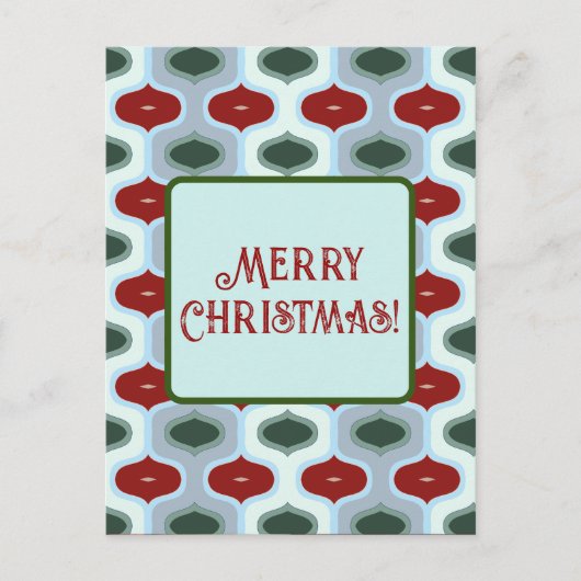 Carte Postale Joyeux Noël Mod Rétro (Devant)
