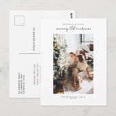 Carte postale | Joyeux Noël moderne (Devant / Derrière)