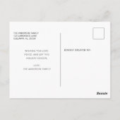 Carte postale | Joyeux Noël moderne (Dos)