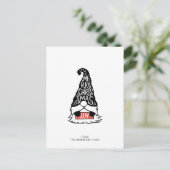 Carte Postale Joyeux Noël moderne Gnome Holiday (Debout devant)