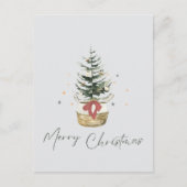 Carte Postale Joyeux Noël moderne minimaliste (Devant)