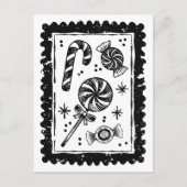 Carte Postale Joyeux Noël moderne minimaliste (Devant)