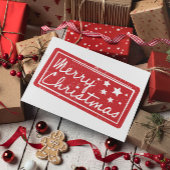 Carte Postale Joyeux Noël moderne minimaliste