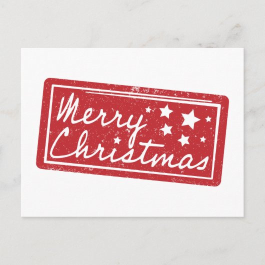 Carte Postale Joyeux Noël moderne minimaliste (Devant)