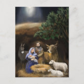 Carte Postale Joyeux Noël nativité (Devant)