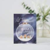 Carte Postale Joyeux Noël neigeux (Debout devant)