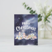 Carte Postale Joyeux Noël neigeux (Debout devant)