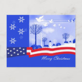 Carte Postale Joyeux Noël. Noël patriotique (Devant)