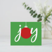 Carte postale Joyeux Noël Ornament (Debout devant)