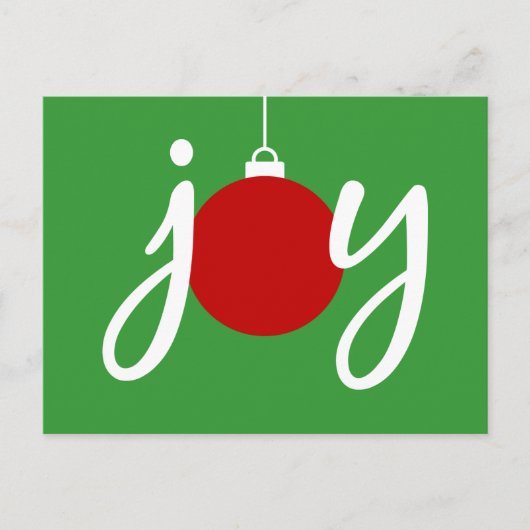 Carte postale Joyeux Noël Ornament (Devant)