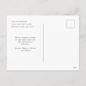 Carte postale Joyeux Noël Ours Brown (Dos)