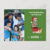 Carte Postale Joyeux Noël Ours Famille Photo Noël (Devant)