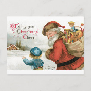 Carte Postale Joyeux Noël par Ellen Clapsaddle