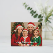 Carte Postale Joyeux Noël Photo (Debout devant)