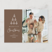 Carte Postale Joyeux Noël, photo de famille au pied du sapin de  (Devant)