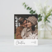 Carte Postale Joyeux Noël Photo de famille, Flocons de neige (Debout devant)