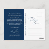 Carte Postale Joyeux Noël Photo de famille, Romantique Moderne (Dos)