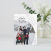 Carte Postale Joyeux Noël, Photo de famille, voeux de vacances (Debout devant)