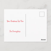 Carte Postale Joyeux Noël Photo Festive de la couronne (Dos)