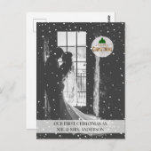 Carte Postale "Joyeux Noël !" Photo Karte Schneeflocken (Devant / Derrière)