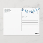 Carte Postale Joyeux Noël Photos en Bois Rustique (Dos)