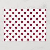 Carte Postale Joyeux Noël points rouges Bourgogne (Dos)
