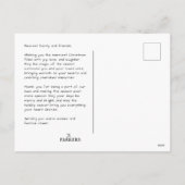 Carte postale Joyeux Noël Rouge (Dos)