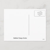 Carte postale Joyeux Noël Rouge (Dos)