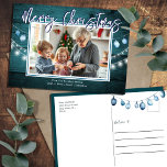 Carte Postale Joyeux Noël Rustique Bois Photos<br><div class="desc">deux photo collage de Noël carte de voeux modèle. Tout le texte est réglable. Option de téléchargement de photos et de logos. Joyeux jours fériés de votre bureau,  nom commercial ou propriétaire d'entreprise individuel.</div>