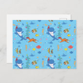 Carte Postale Joyeux Noël Shark (Devant / Derrière)